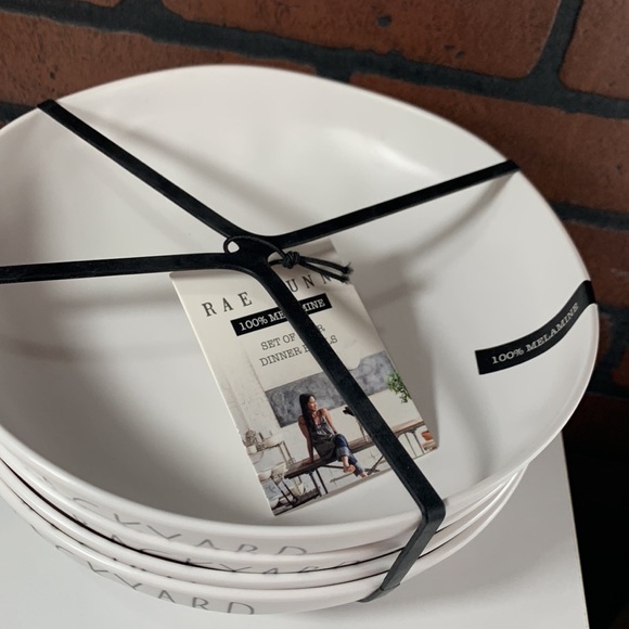 Rae Dunn set of 4 melamine dinner bowls BACKYARD - Picture 3 of 5
